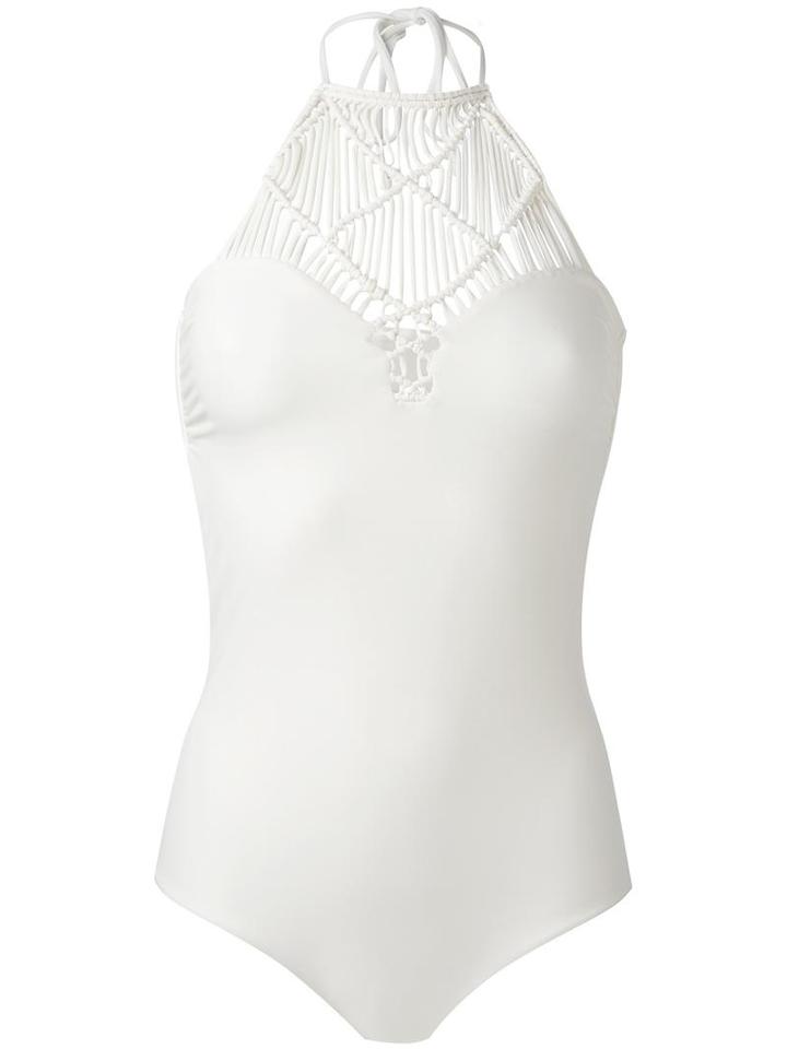 Mikoh 'moorea' Swimsuit, Women's, Size: Medium, White, Nylon/spandex/elastane