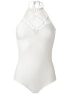 Mikoh 'moorea' Swimsuit, Women's, Size: Medium, White, Nylon/spandex/elastane