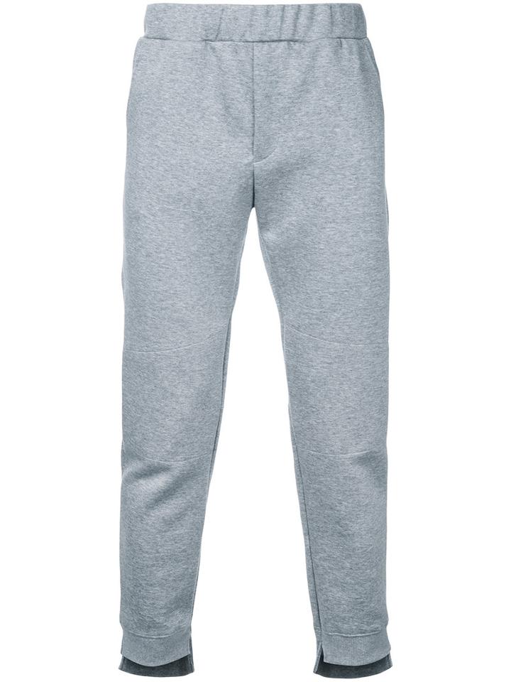 En Route - Asymmetric Hem Sweatpants - Men - Cotton/polyester - 3, Grey, Cotton/polyester