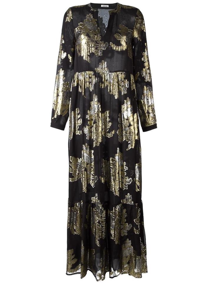 P.a.r.o.s.h. 'sem' Dress, Women's, Size: Medium, Blue, Silk/polyester/metallic Fibre