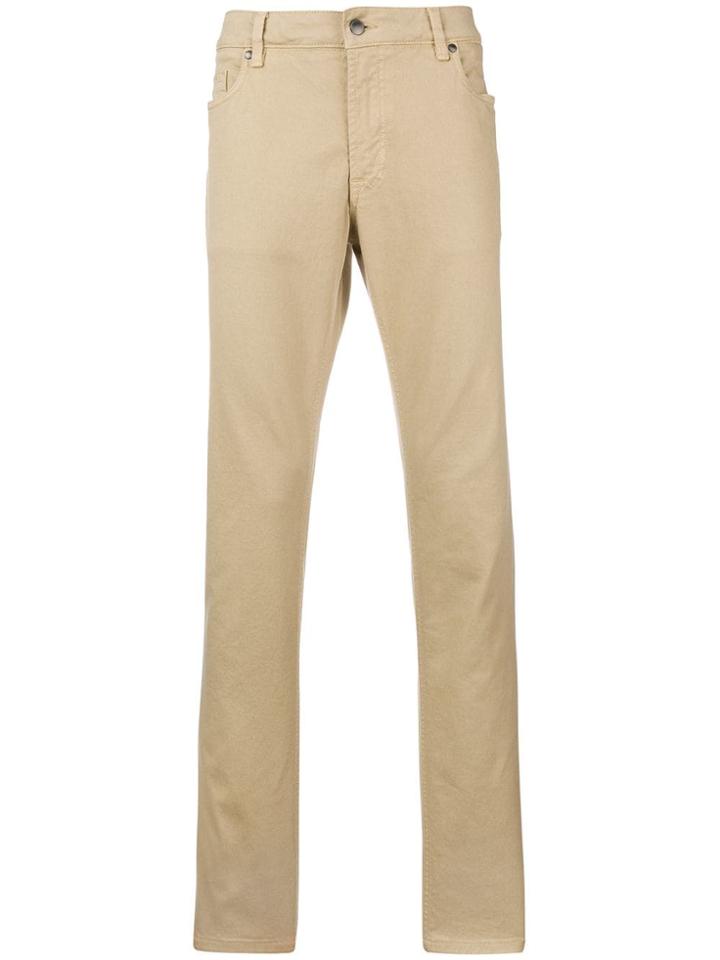 Tod's Denim Chino Trousers - Neutrals