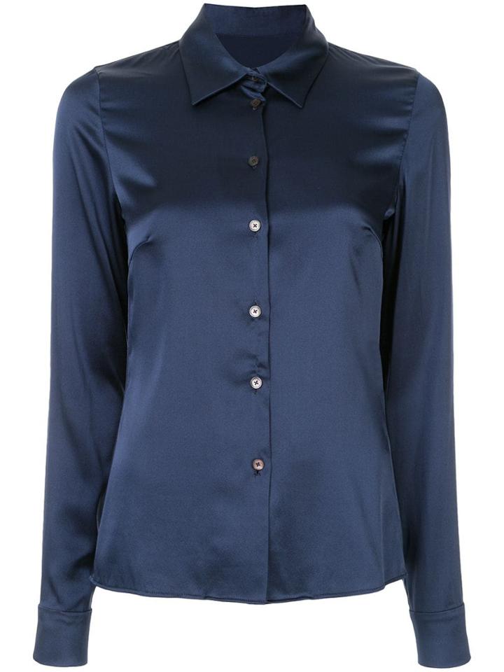 Dion Lee Satin Shirt - Blue