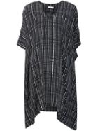 Vince Check Print Shift Dress