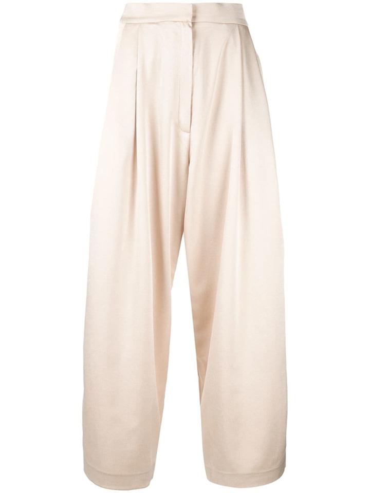 Abadia Signature Flared Pants - Neutrals
