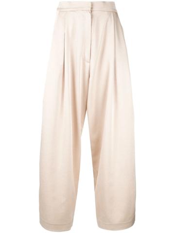 Abadia Signature Flared Pants - Neutrals