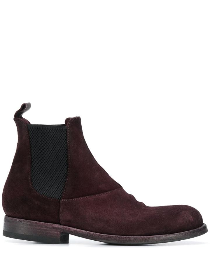 Pantanetti Ankle Slip-on Boots - Red
