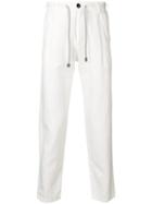 Eleventy Drawstring Waist Trousers - White