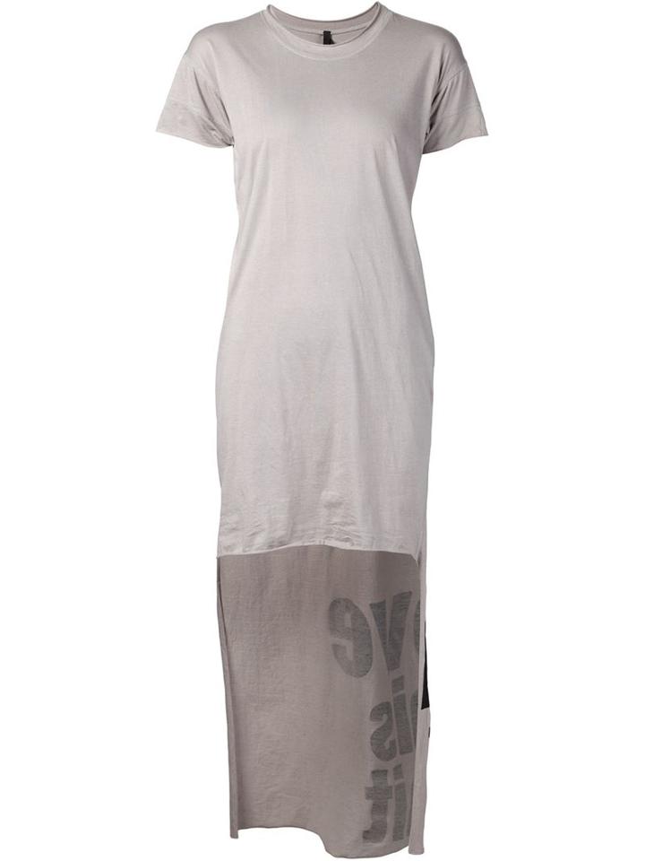 Barbara I Gongini High Low Hem Printed T-shirt