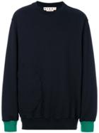 Marni Cuff Detail Sweatshirt - Blue