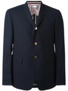 Thom Browne Flap Pockets Blazer, Men's, Size: 2, Blue, Wool/cupro