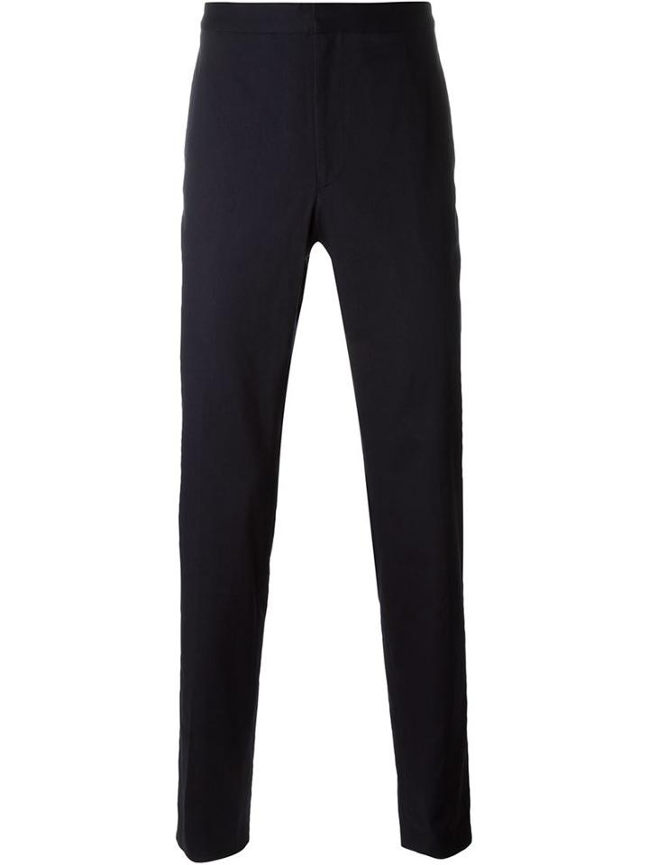 Kenzo Straight Leg Trousers, Men's, Size: 52, Blue, Cotton/spandex/elastane