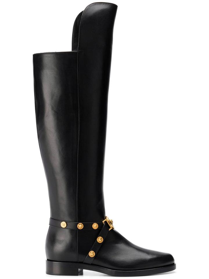 Versace Tribute Knee-high Boots - Black