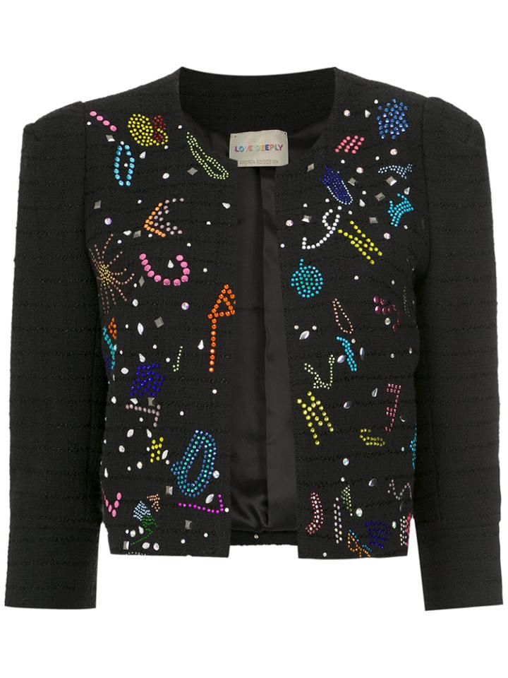 Andrea Bogosian Embellished Coat - Black