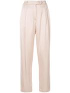 Layeur High-waist Tailored Trousers - Pink
