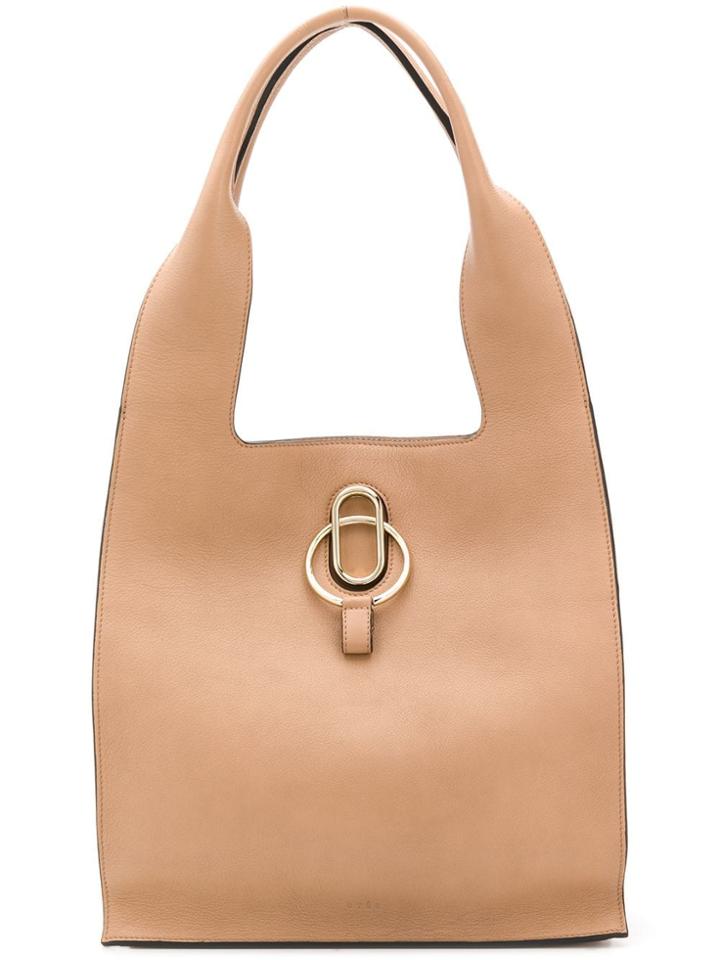Stée Disc Detail Shouder Bag - Neutrals