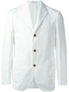 Boglioli Patch Pocket Blazer, Men's, Size: 54, White, Cotton/linen/flax/cupro