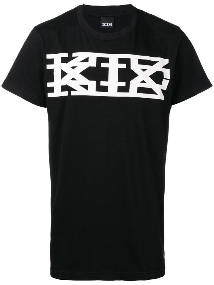 Ktz Classic Long Logo Print T-shirt - Black