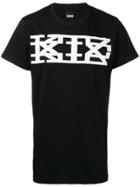 Ktz Classic Long Logo Print T-shirt - Black