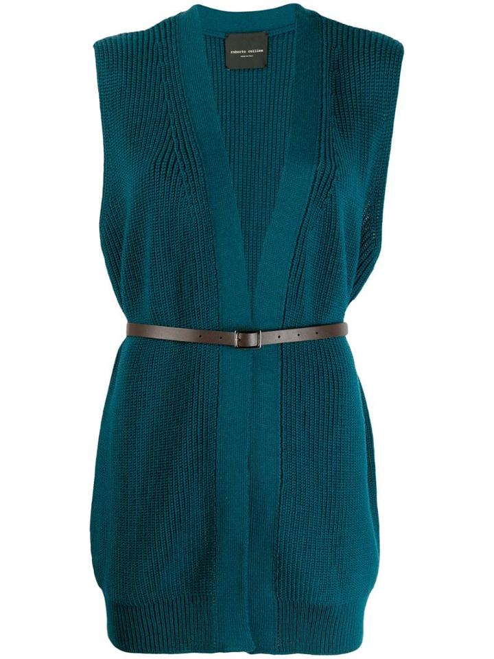 Roberto Collina Ottanio Knitted Top - Blue