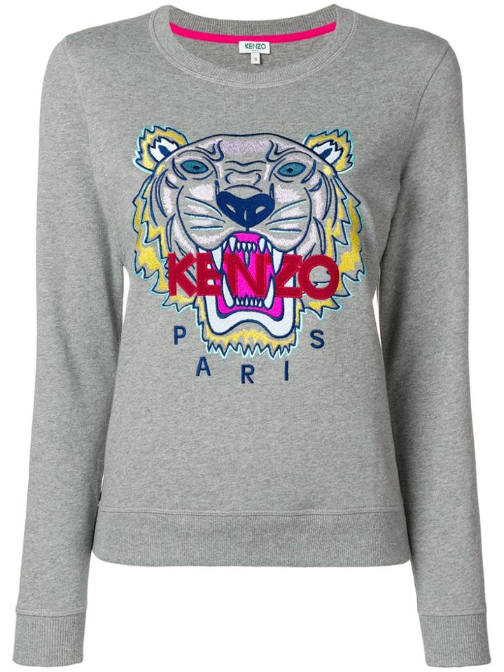 Kenzo Tiger Crew Neck Sweatshirt - Grey