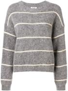 Acne Studios Rhira Striped Sweater - Grey