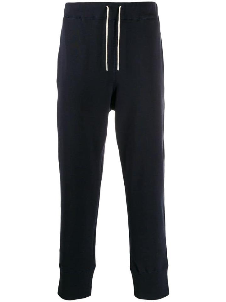 Jil Sander Embroidered Logo Track Trousers - Blue