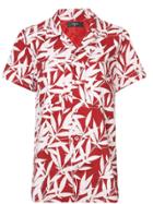 Amiri Leaf Ss Shirt Red/white