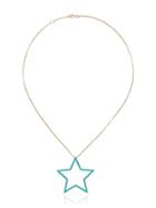 Rosa De La Cruz Turquoise Star Necklace - Metallic