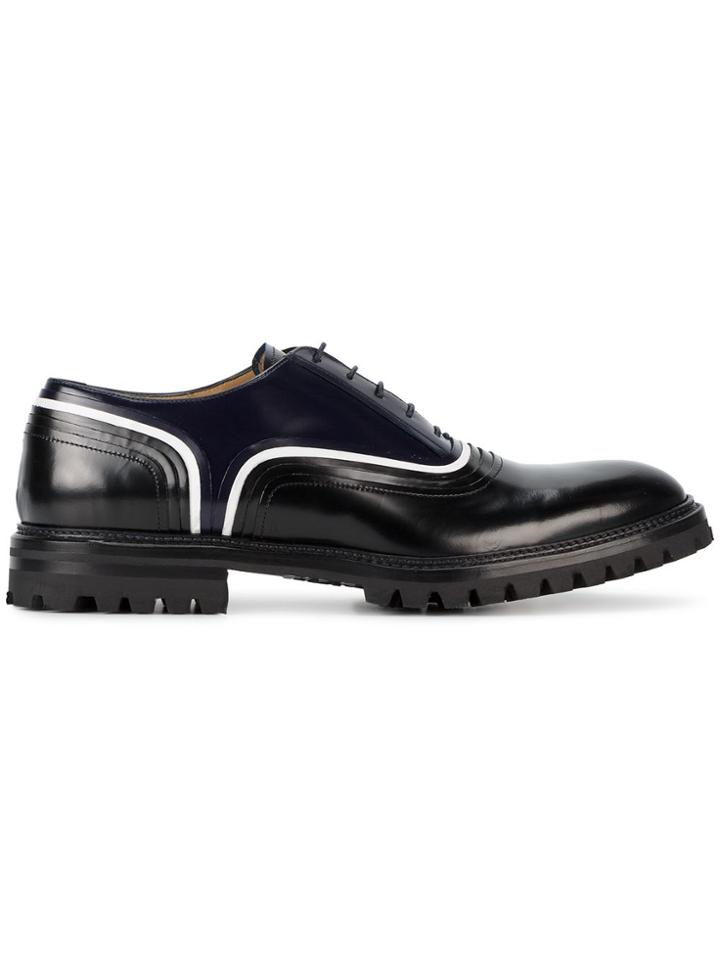 Weber Hodel Feder Black Blue Chunky Sole Oxford Shoes