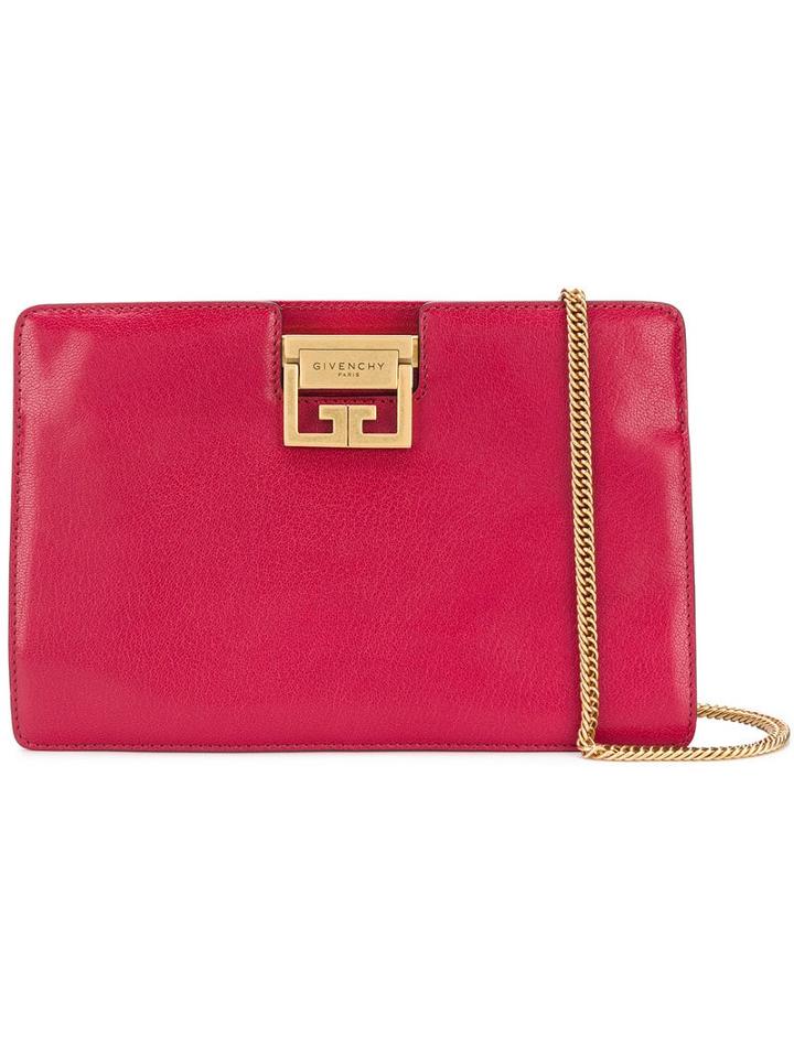 Givenchy Flat Grained Evening Clutch - Pink