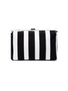 Proenza Schouler Frame Stripe Clutch Bag - Black