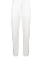 Styland Logo Printed Tailored Trousers - White