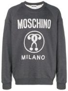 Moschino Sequin Logo Sweatshirt - Grey
