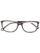 Carolina Herrera Rectangular Glasses - Brown
