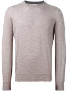 Brunello Cucinelli Crew-neck Jumper, Men's, Size: 52, Grey, Cashmere/wool