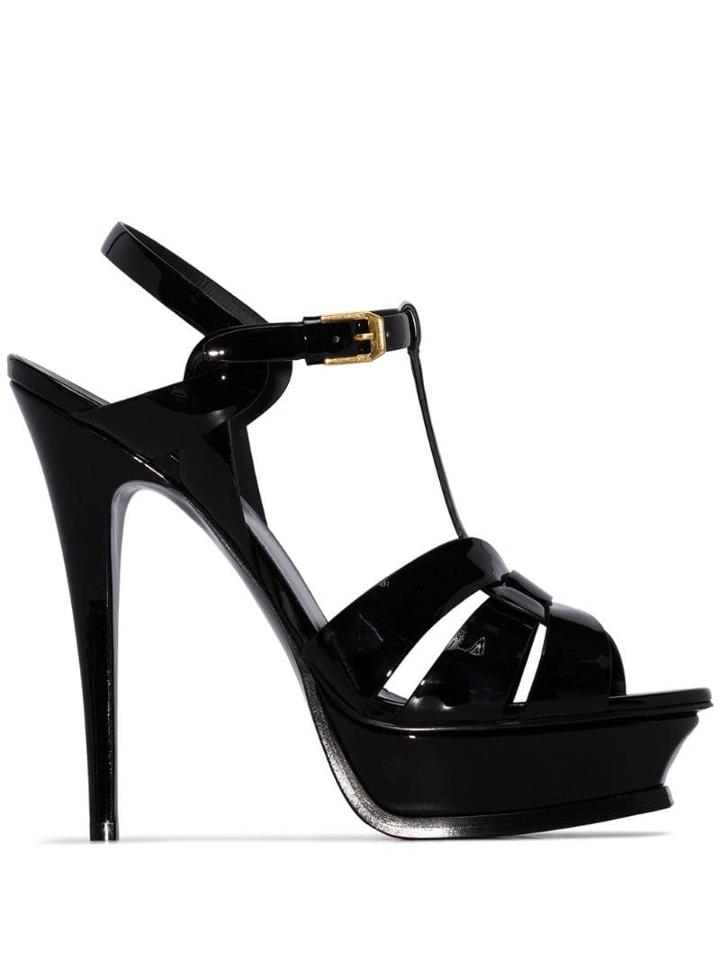 Saint Laurent 135 Platform Sandals - Black