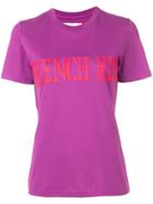 Alberta Ferretti French Kiss Print T-shirt - Purple