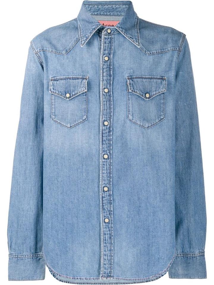 Acne Studios Easy Fit Denim Shirt - Blue