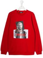 Neil Barrett Kids Teen Gangsta 02 Sweatshirt - Red