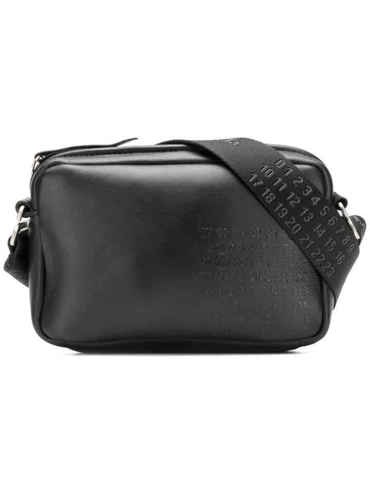 Maison Margiela Embossed Logo Crossbody - Black