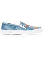 Del Toro Shoes Embroidered Detail Sneakers - Blue