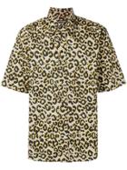Roberto Cavalli Animal Print Button-up Shirt - Yellow