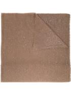 Faliero Sarti Frayed Hem Scarf - Brown