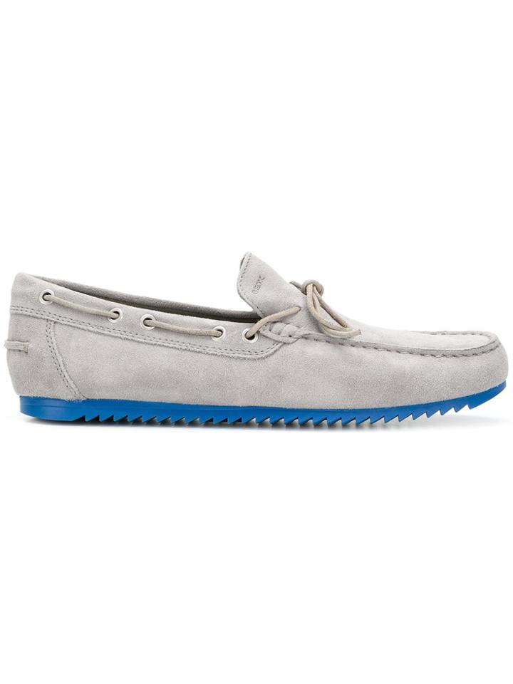 Geox Two-tone Classic Loafers - Grey