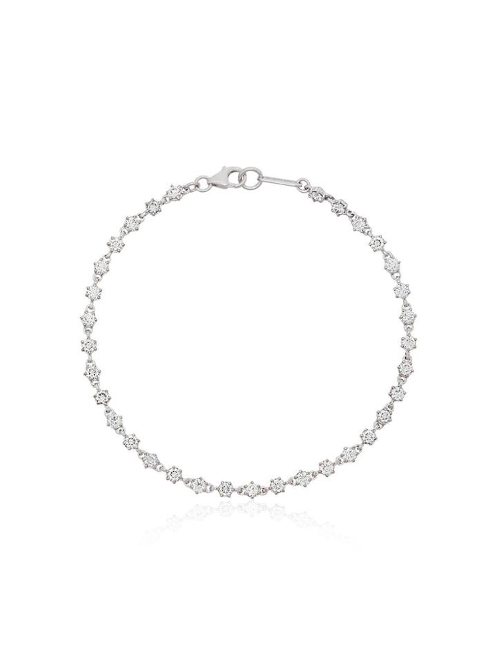 Jade Trau Penelope 18k White Gold And Diamond Tennis Bracelet -