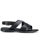 Emporio Armani Strappy Sandals - Black