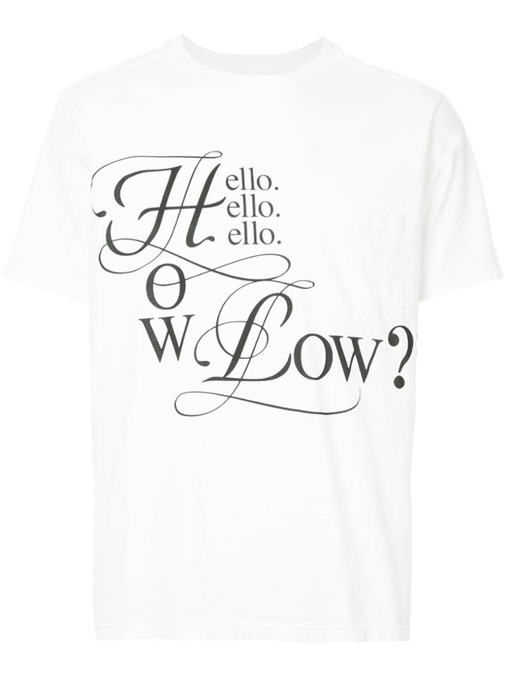 Takahiromiyashita The Soloist How Low T-shirt - White