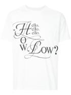 Takahiromiyashita The Soloist How Low T-shirt - White