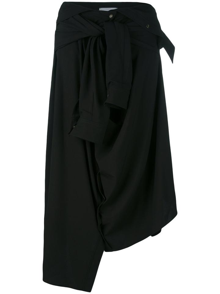 Gaelle Bonheur - Gonna Shirt Skirt - Women - Polyester/lyocell - 44, Black, Polyester/lyocell