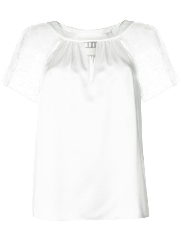 Lanvin Lace-trimmed Blouse - White